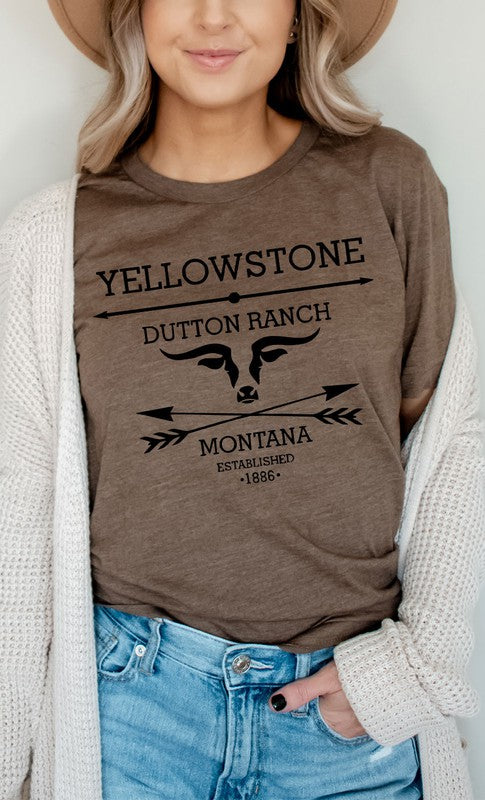 Yellowstone Dutton Ranch Montana Graphic Tee