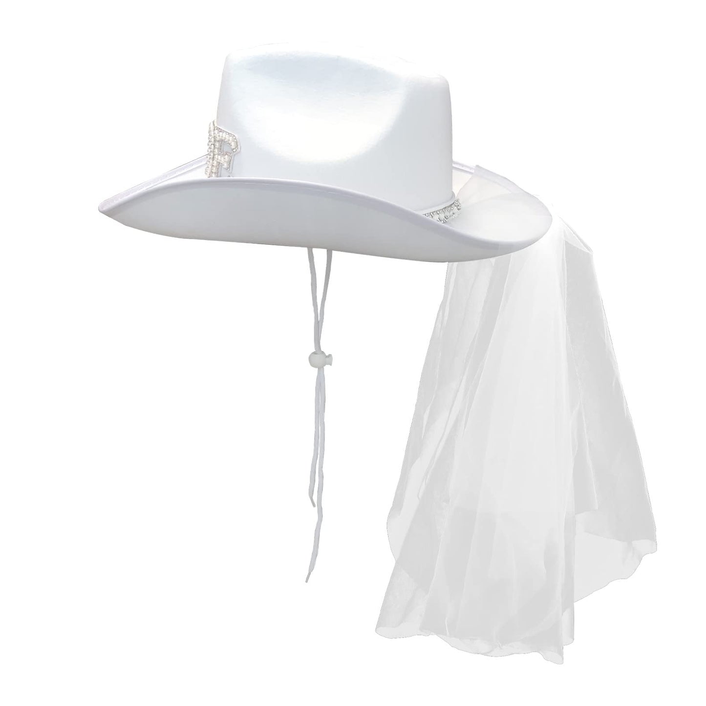 Bride Cowboy Hat and Veil