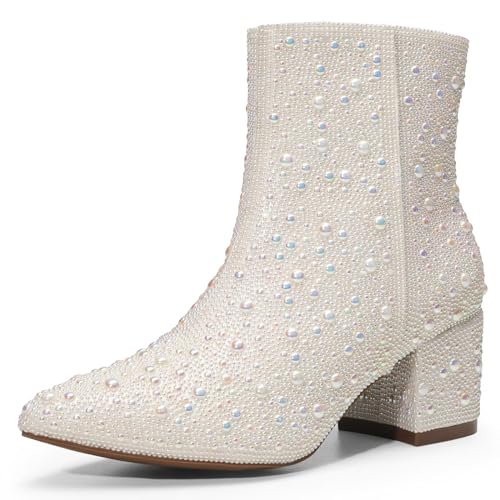 Rhinestone Ankle Boots