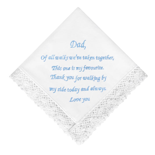 Wedding Handkerchief for Dad