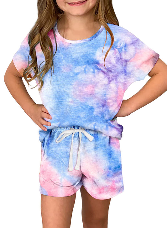 Girls tie dye 2 piece set