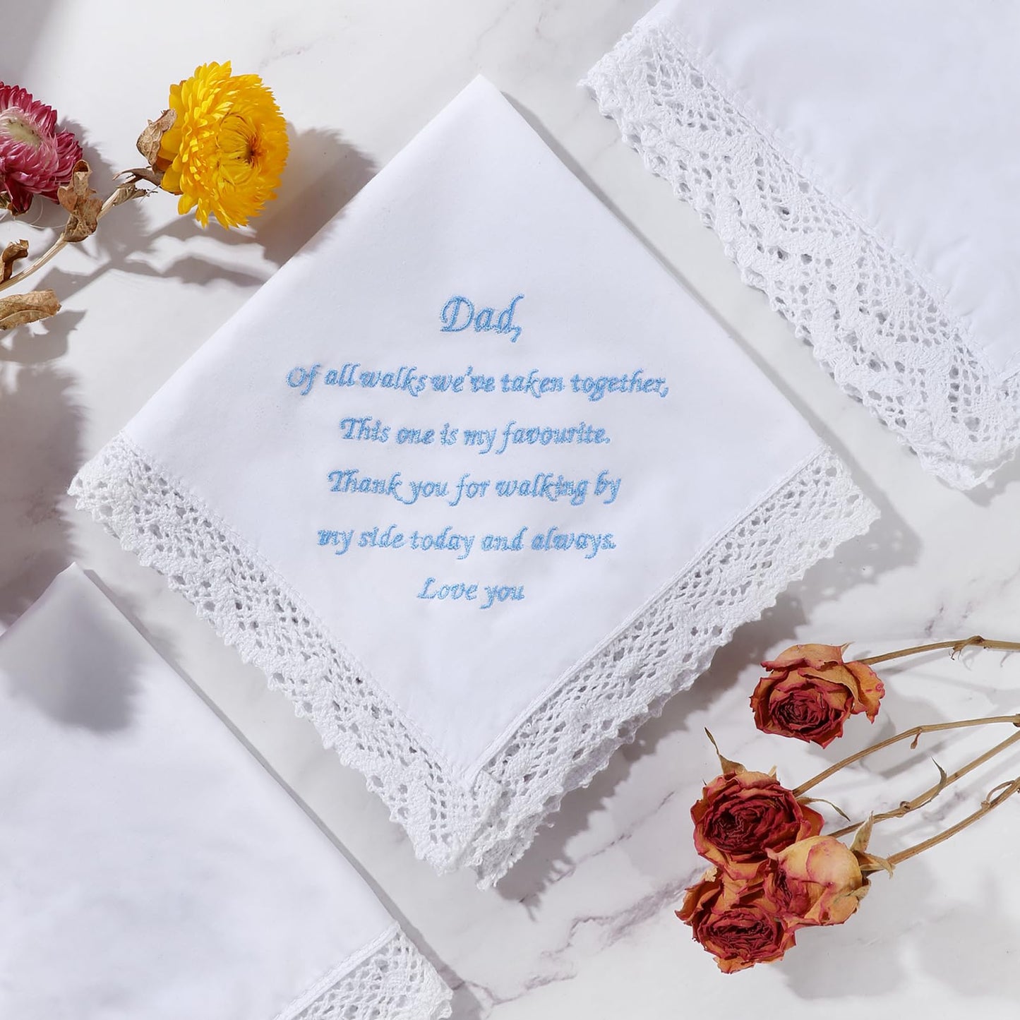 Wedding Handkerchief for Dad