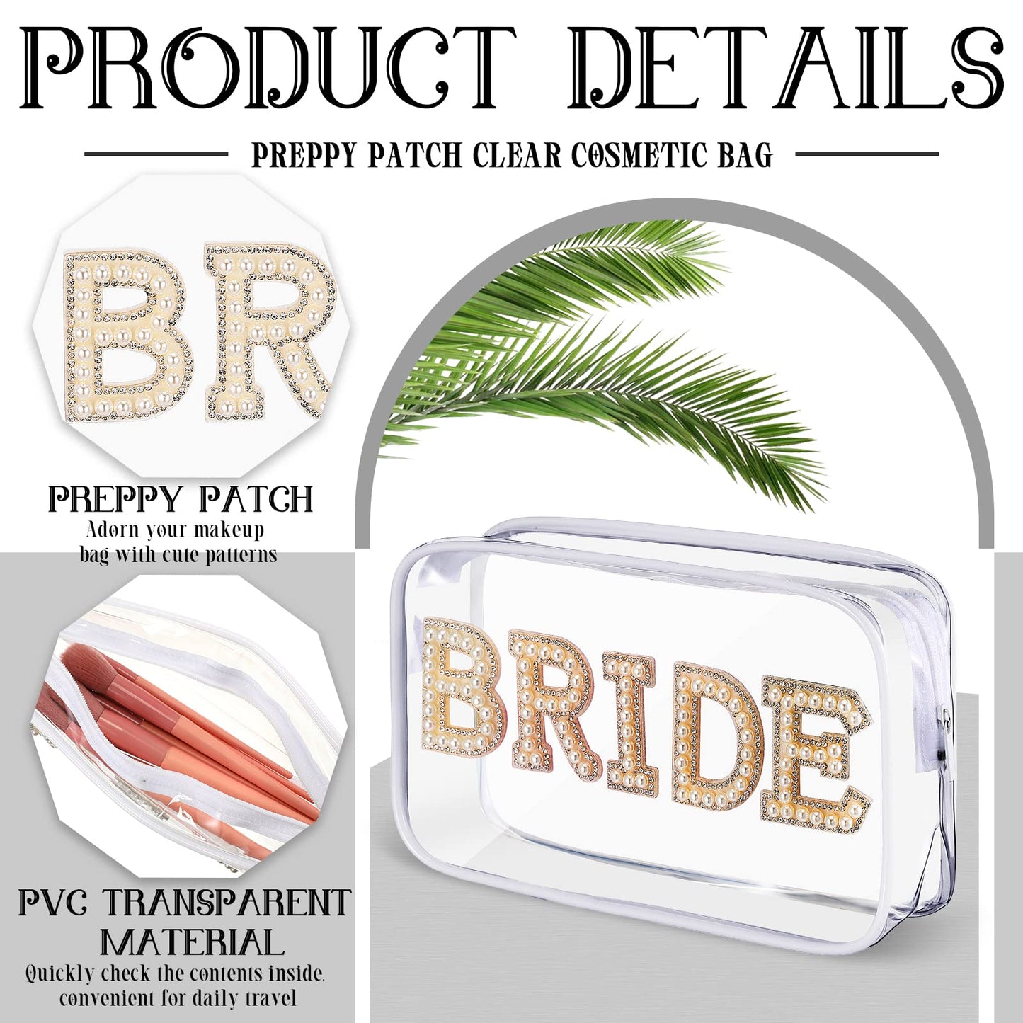 Bride - Clear Makeup Bag