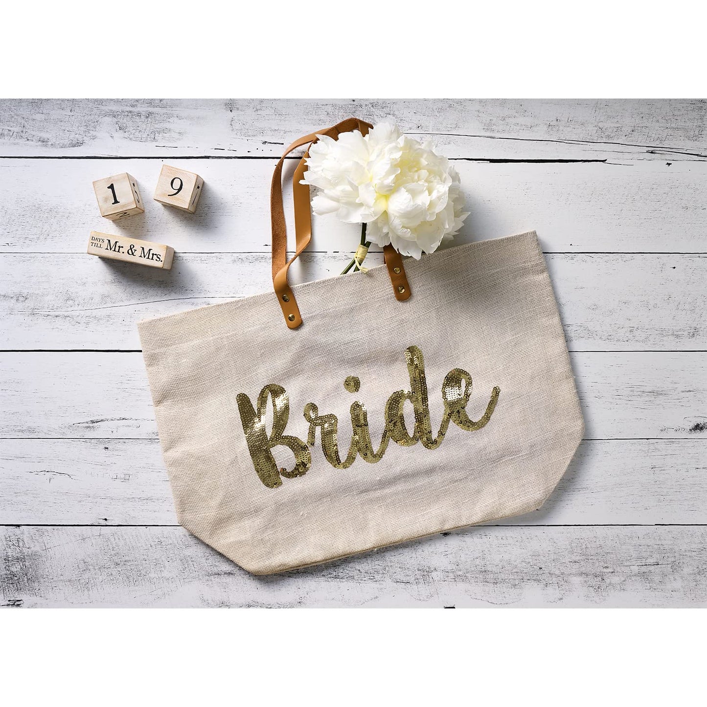 Bride - Gold Sequin Tote