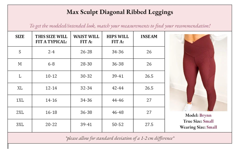 PREORDER: Max Sculpt Ribbed Leggings in Two Colors