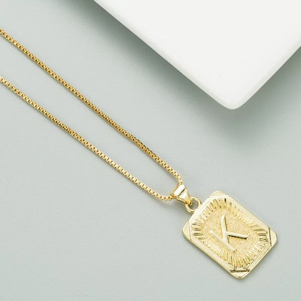 Classy Pendant Talia Initial Gold Letter Necklace