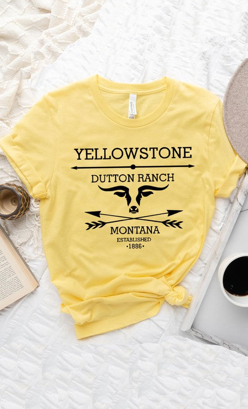 Yellowstone Dutton Ranch Montana Graphic Tee