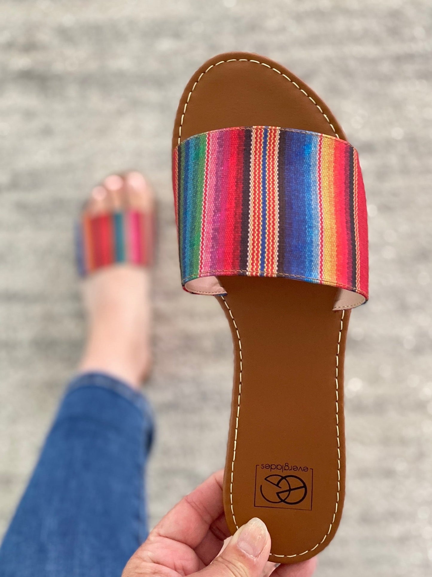 Ritzy Sandals in Serape