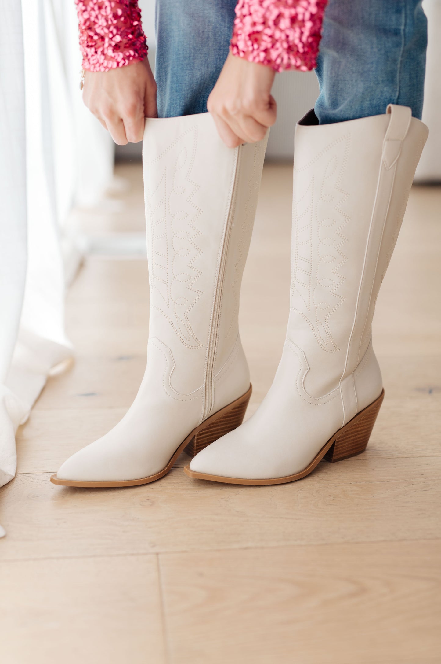 White Cowboy Boots