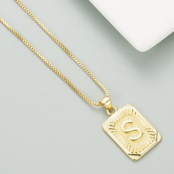 Classy Pendant Talia Initial Gold Letter Necklace